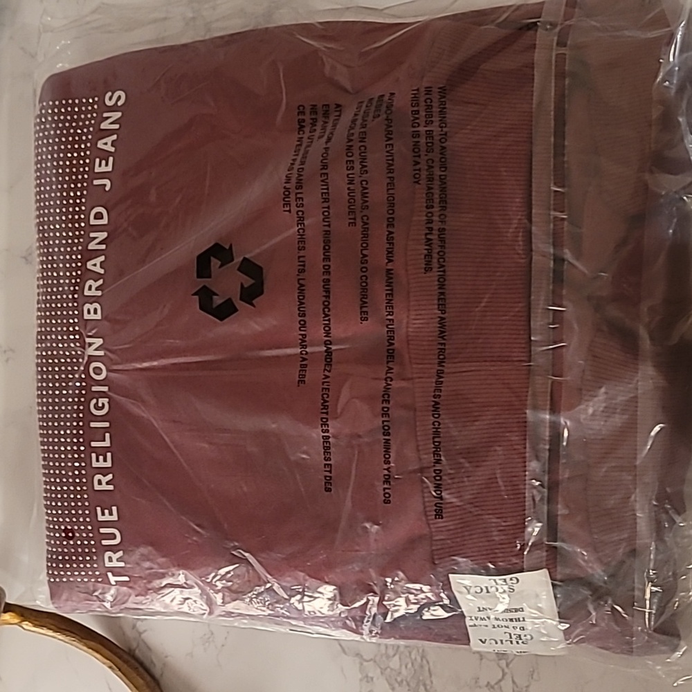 ❤️🔥❤️🔥TRUE RELIGION CRYSTAL RELAXED HOODIE- CABERNET WOMEN'S SIZE LARGE - Picture 10 of 10